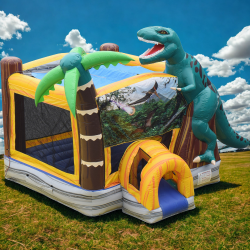 Jurassic Misting Bouncy Castle